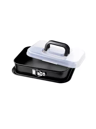 KAISER | Springform eckig mit Deckel 35x24cm Antihaft Schwarz | 